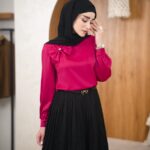 شومیز ساتن پاپیون