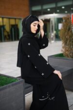 عبای کرپ ویدا نگین - Image 3