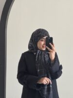 روسری ابریشم ژاکارد وارداتی کد 7