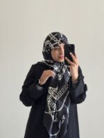 روسری ابریشم ژاکارد وارداتی کد 9
